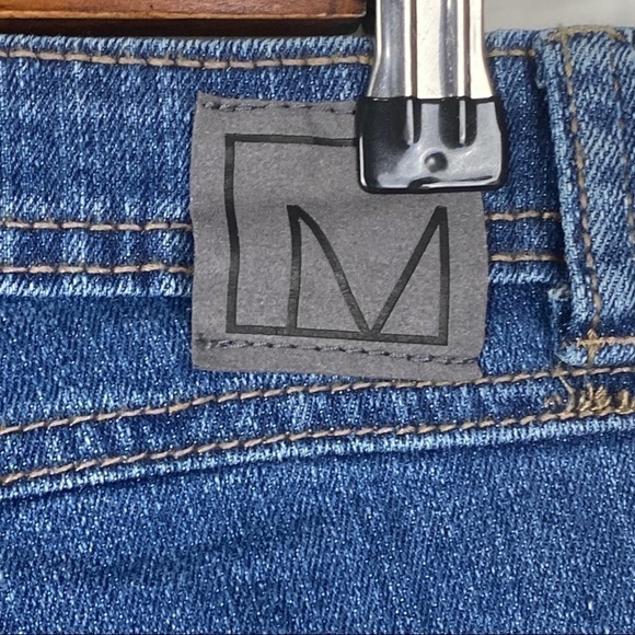 Material Girl Sparkly Rhinestone Distressed Tall Flare Jeans Women's Junior 7 - Picture 9 of 12